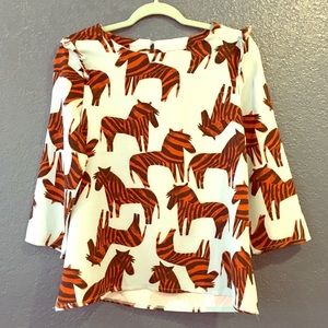ModCloth So Near and Safari Top Large - Zebras